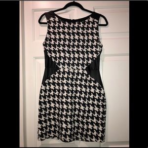 Houndstooth Black & White Dress
